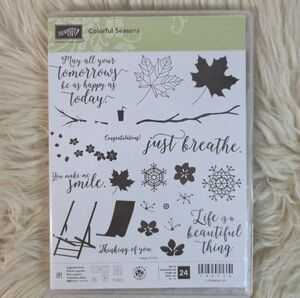 Stampin' Up! Colorful Seasons Clear Photopolymer Cling Stamp Set